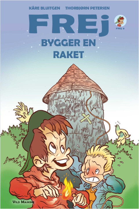 Omslag: Frej bygger en raket
