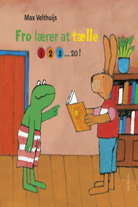 Omslag: Frø lærer at tælle - 1 2 3... 20!