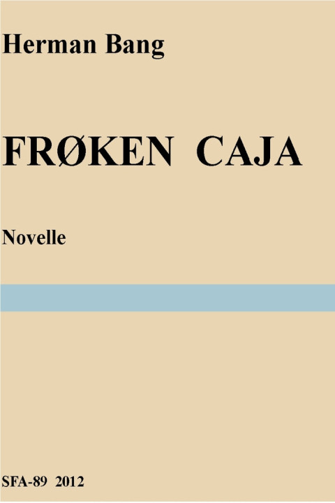 Omslag: Frøken Caja