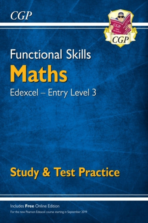 Omslag: Functional Skills Maths Edexcel Entry Level 3 - Study & Tes