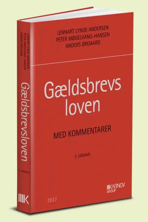 Omslag: Gældsbrevsloven med kommentarer