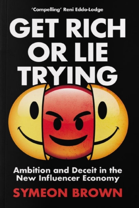 Omslag: GET RICH OR LIE TRYING