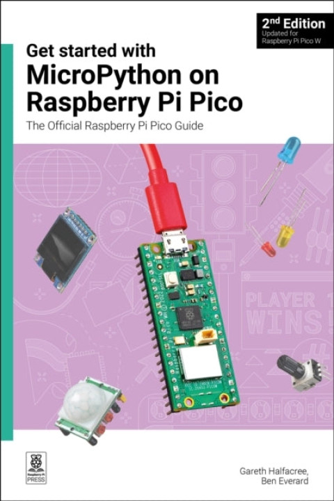 Omslag: Get Started With Micropython on Raspberry Pi Picothe Officia
