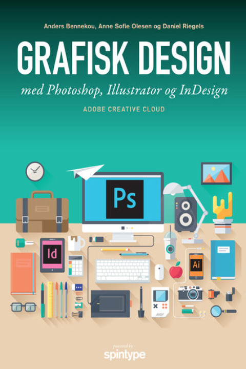 Omslag: Grafisk design med Photoshop, Illustrator og InDesign