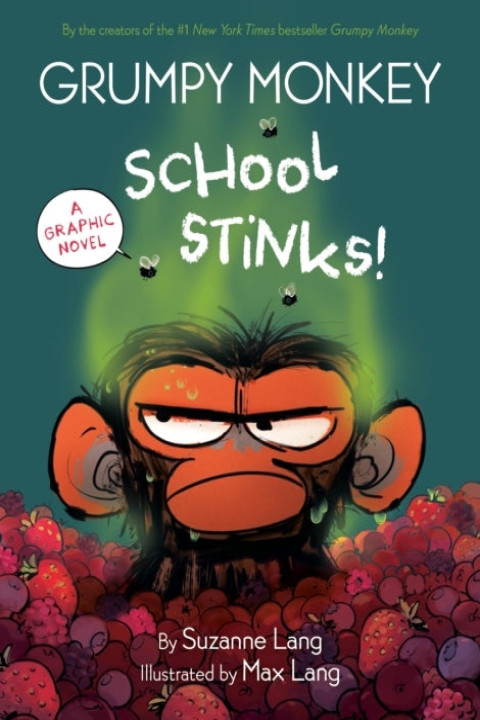 Omslag: Grumpy Monkey School Stinks!