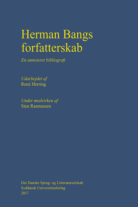 Omslag: Herman Bangs forfatterskab