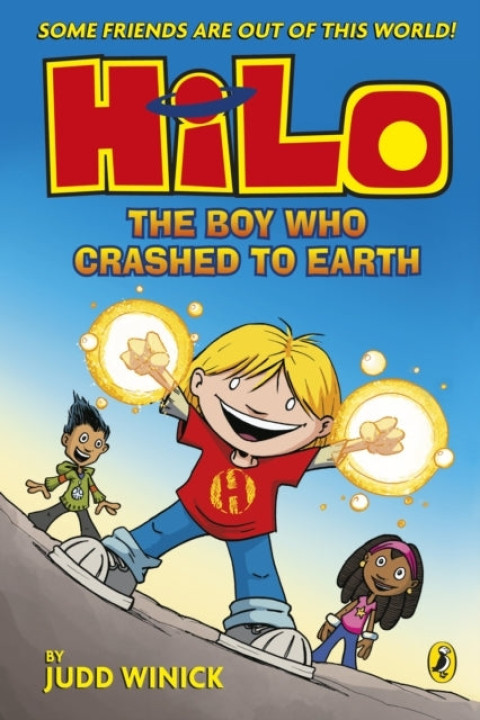 Omslag: Hilo the Boy Who Crashed to Earth