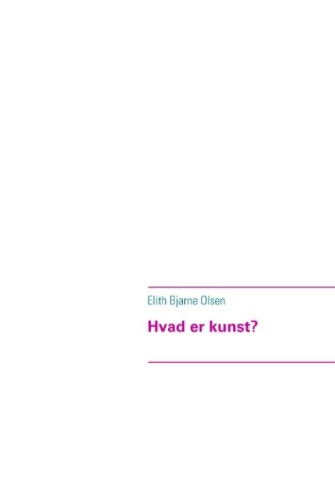 Omslag: Hvad er kunst?