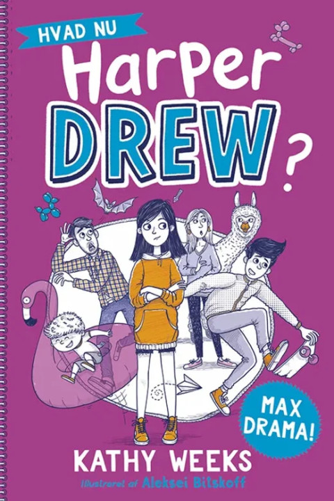 Omslag: Hvad nu, Harper Drew? (1) Max drama!