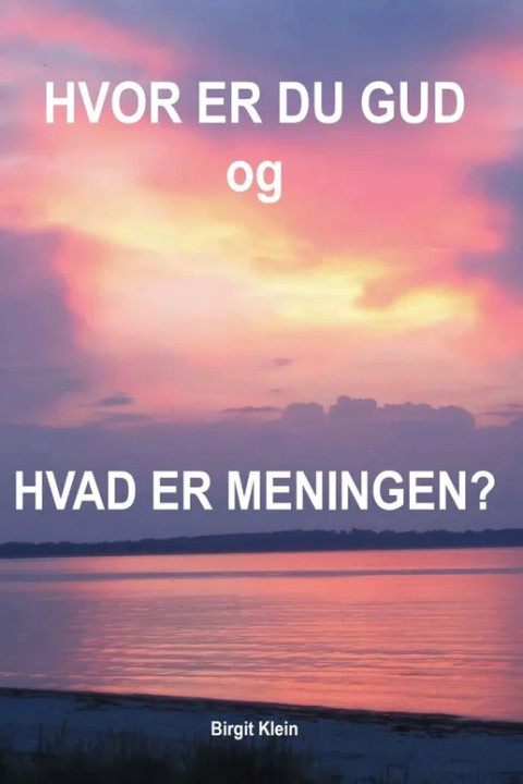 Omslag: Hvor er du gud og hvad er meningen?