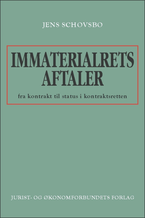 Omslag: Immaterialretsaftaler
