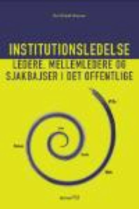 Omslag: Institutionsledelse
