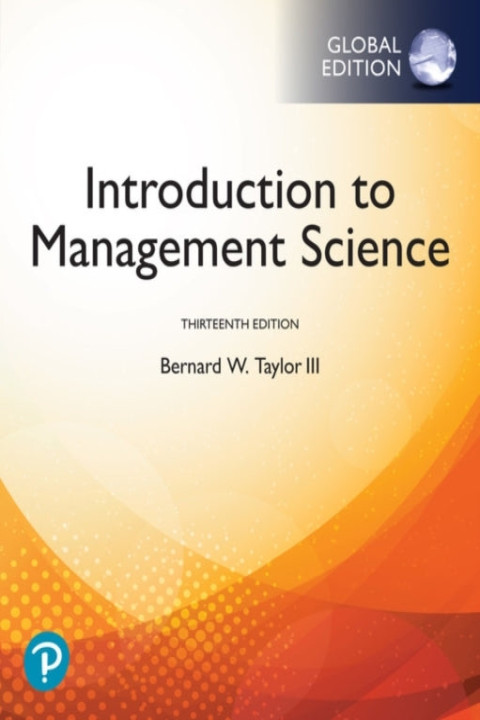 Omslag: Introduction to Management Science, Global Edition