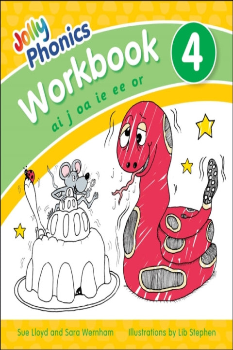 Omslag: Jolly Phonics Workbook 4In Precursive Letters (British Engli