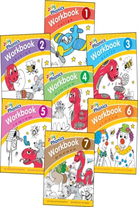 Omslag: Jolly Phonics Workbooks 1-7