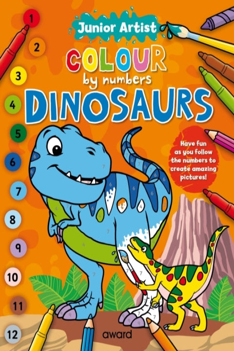Omslag: Junior Artist Colour by Numbers Dinosaurs