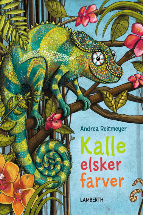 Omslag: Kalle elsker farver