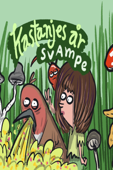 Omslag: Kastanje og Svampene