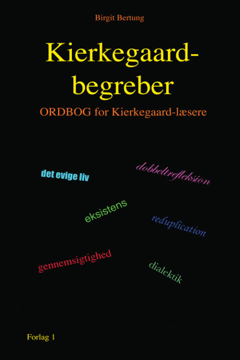 Omslag: Kierkegaard-begreber