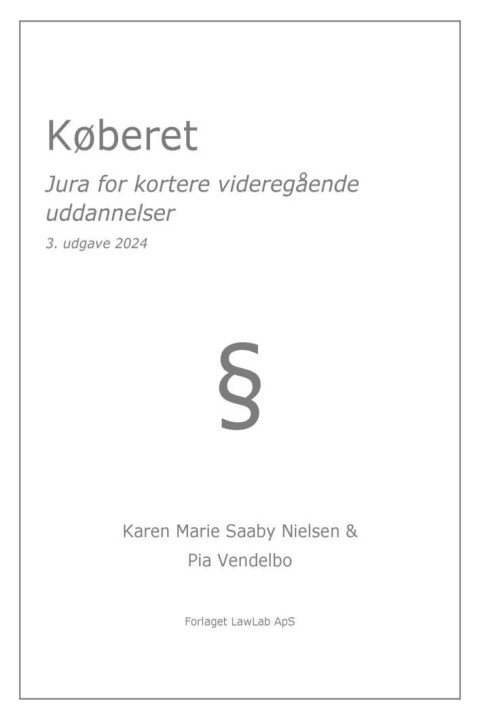 Omslag: Køberet
