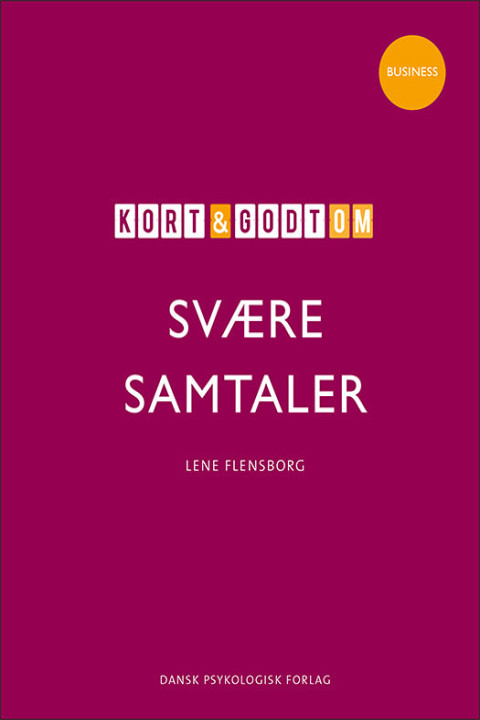 Omslag: Kort og godt om svære samtaler