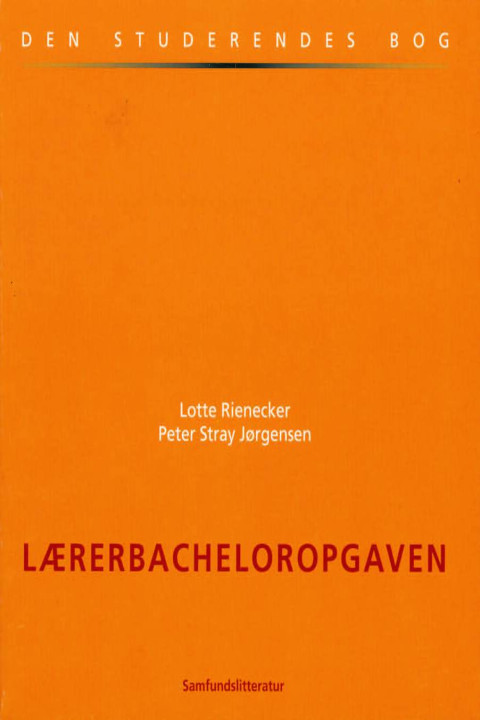 Omslag: Lærerbacheloropgaven