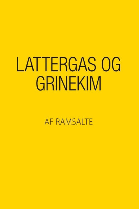 Omslag: Lattergas og grinekim
