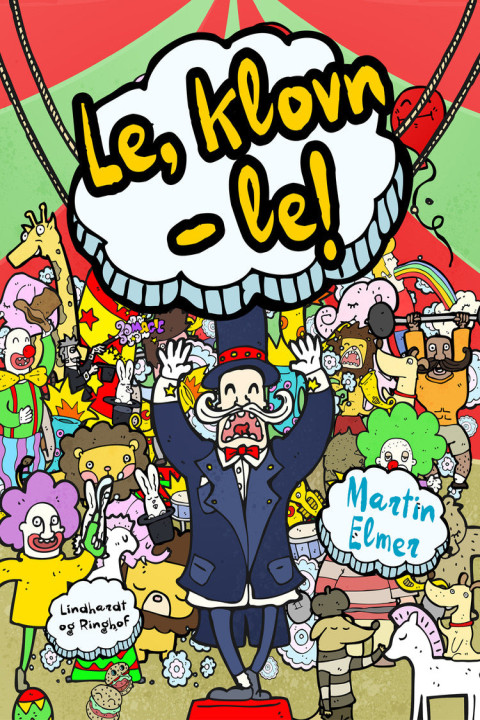 Omslag: Le, klovn - le!