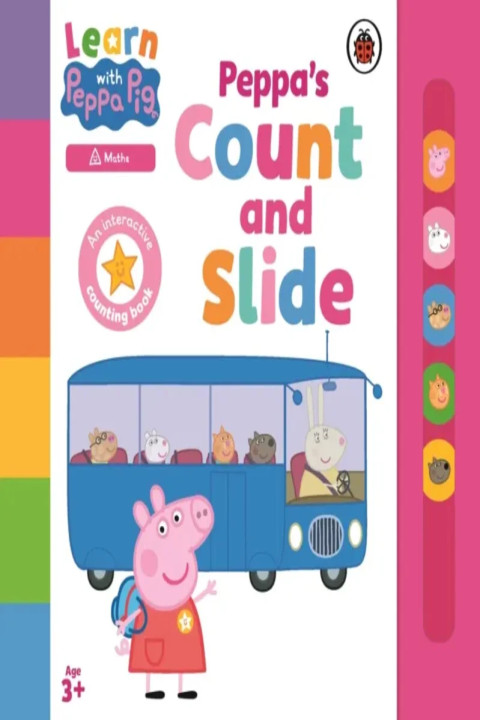 Omslag: Learn with Peppa: Peppa''s Count and Slide