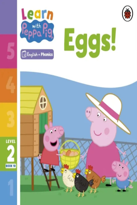Omslag: Learn with Peppa Phonics Level 2 Book 10 Eggs! (Phonics Reader)