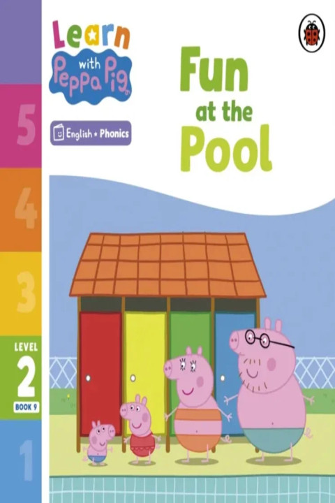 Omslag: Learn with Peppa Phonics Level 2 Book 9 Fun at the Pool (Phonics Reader)