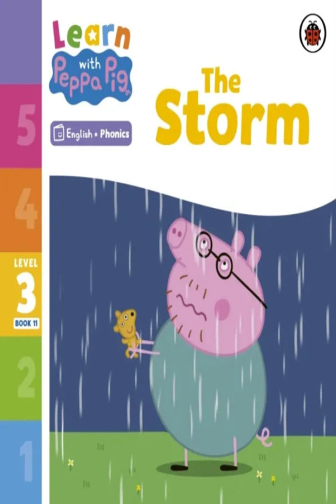 Omslag: Learn with Peppa Phonics Level 3 Book 11 The Storm (Phonics Reader)
