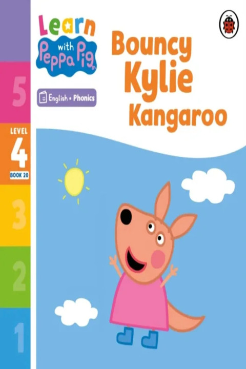 Omslag: Learn with Peppa Phonics Level 4 Book 20 Bouncy Kylie Kangaroo (Phonics Reader)