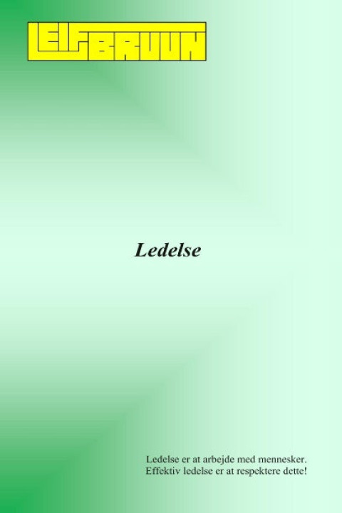 Omslag: Ledelse