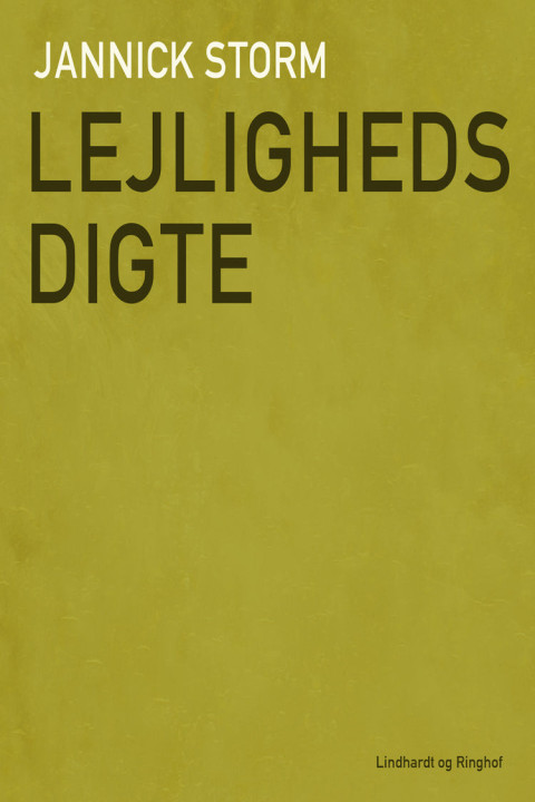 Omslag: Lejlighedsdigte