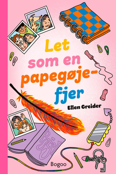 Omslag: Let som en papegøjefjer