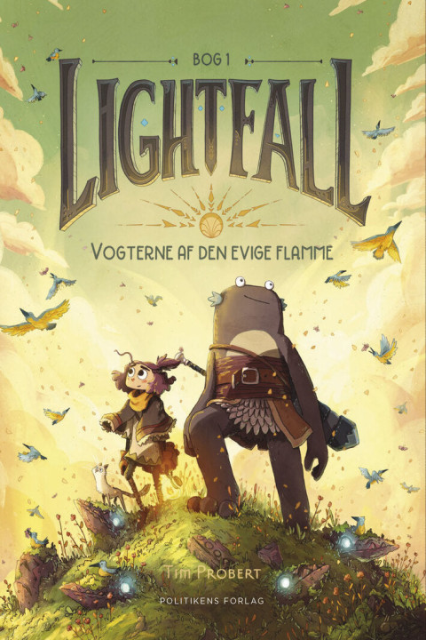 Omslag: Lightfall 1 - Vogterne af den evige flamme