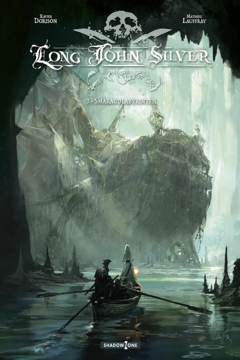 Omslag: Long John Silver 3 - Smaragdlabyrinten
