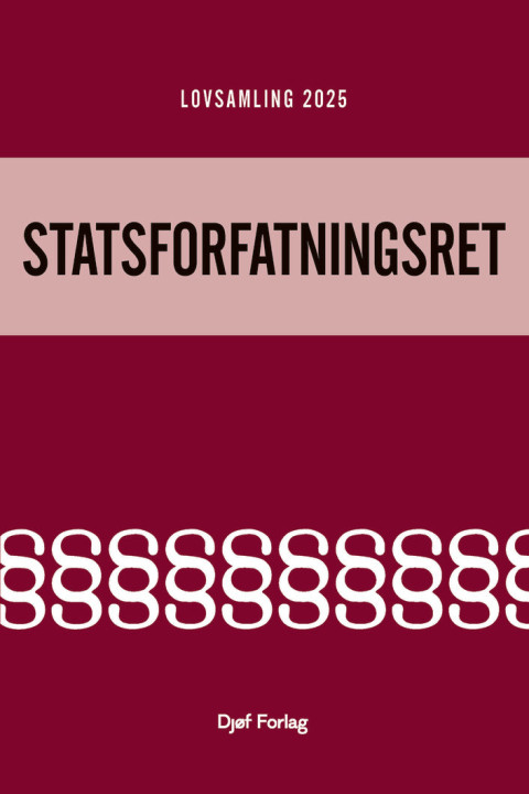 Omslag: Lovsamling 2025 - Statsforfatningsret