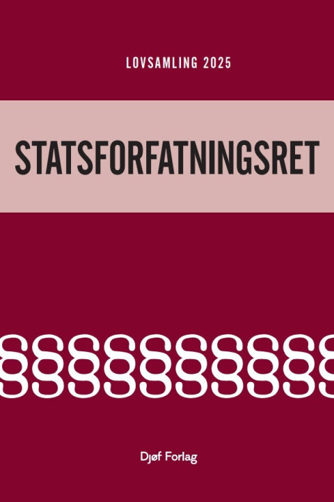Omslag: Lovsamling - Statsforfatningsret