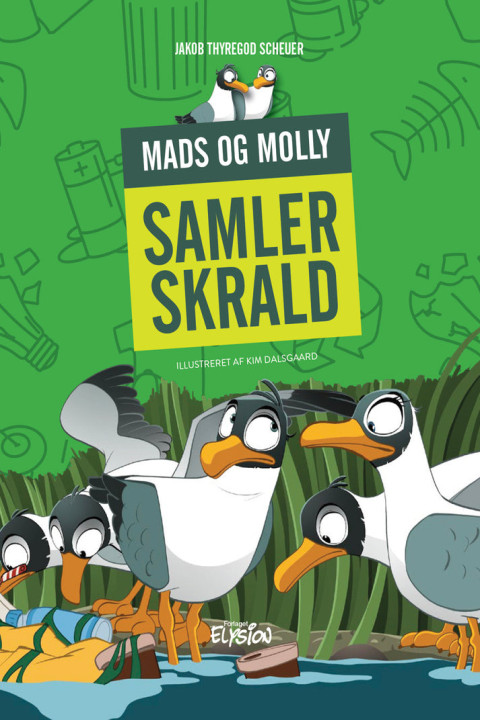 Omslag: Mads og Molly samler skrald