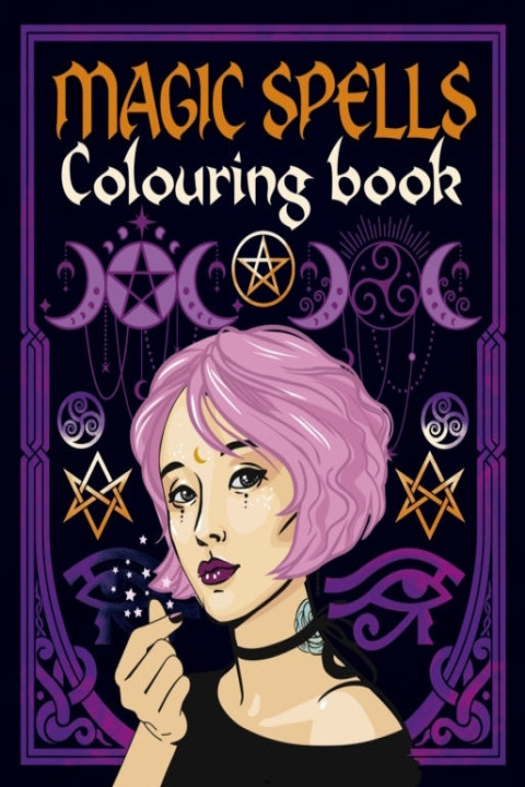 Omslag: Magic Spells Colouring Book