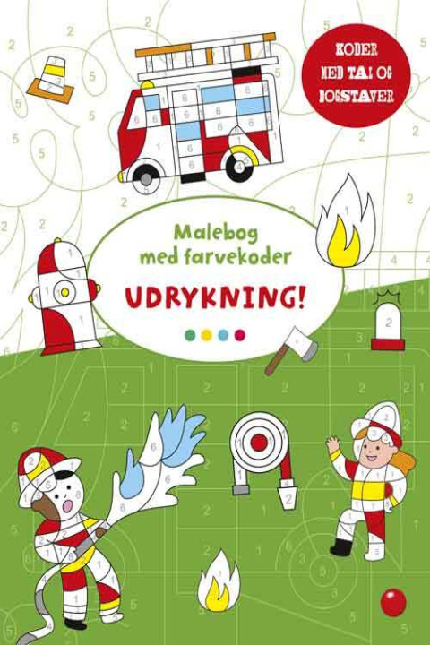 Omslag: Malebog med farvekoder: Udrykning!