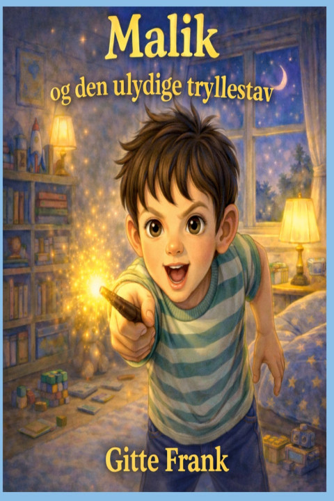 Omslag: Malik og den ulydige tryllestav
