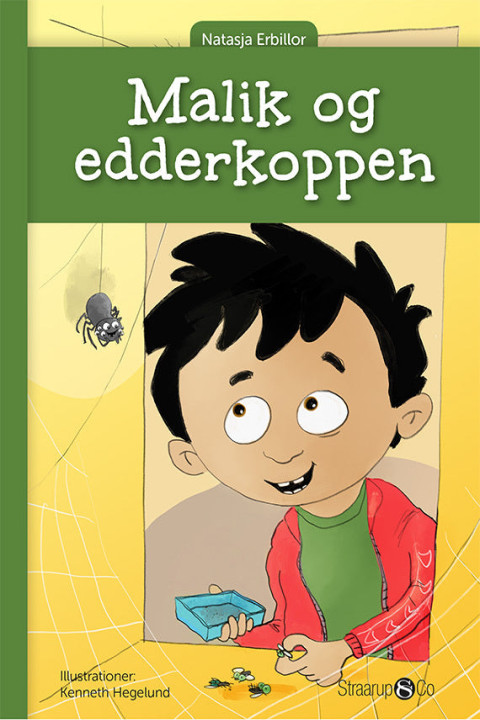 Omslag: Malik og edderkoppen