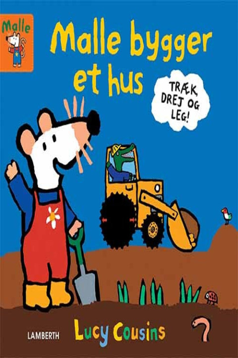 Omslag: Malle bygger et hus