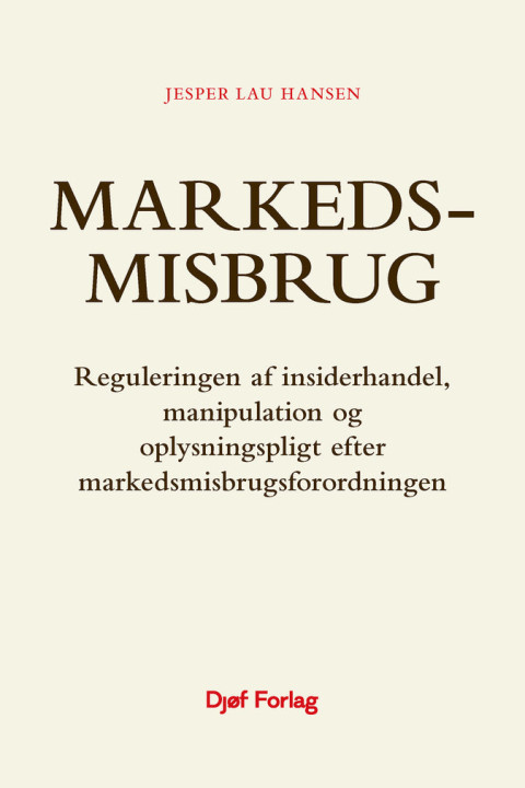 Omslag: Markedsmisbrug