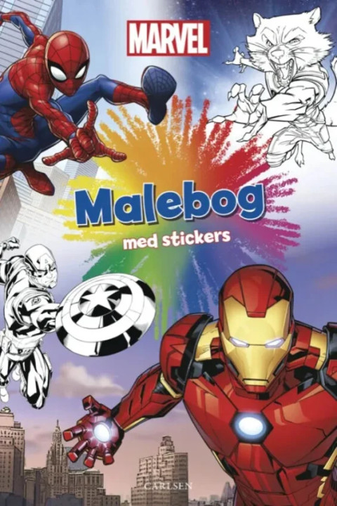 Omslag: Marvel malebog (kolli 6)