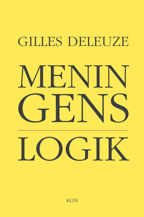 Omslag: Meningens logik