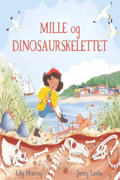 Omslag: Mille og dinosaurskelettet